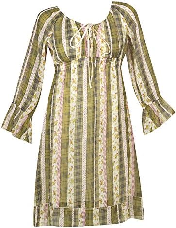 Plus Size Green Meadow Dress --Size: 2x Color: Green
