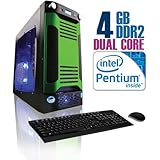 CybertronPC X-Sniper SINN4120BUBGL, Black/Green, Intel Pentium Dual-Core (2 ....