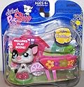 Littlest Pet Shop Exclusive Single Pack Black and White Pig [Apples & Wheelbarrow]
