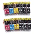 4 Packs = 20 Cartouches Encre avec puce Compatible CANON PGI520BK + CLI521BK + CLI521C + CLI521M + CLI521Y pour imprimantes Canon Pixma IP3600 / Pixma IP4600 / IP4700 / Pixma MP980 / MP630 / MP620 / MP540 / MP560 / MP550 / MP640 / MP980 / MP990 - (Silvertrade �)