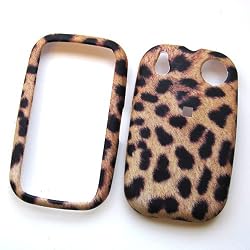Palm Pre (Sprint) Rubberized Snap On Protector Hard Case Image Cover Leopard