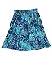 Boho Skirt Hippy Gypsy Mid Length Skirts Blue Paisley
