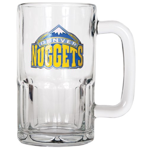 Sports NBA NUGGETS 20oz Root Beer Style Mug - Primary Logo/Clear Glass