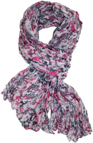 Libbysue Women's Wildflower Floral Print Scarf