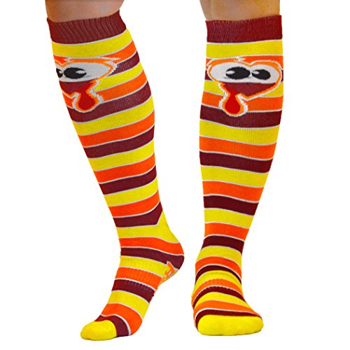Gone For a Run Knee High Half Cushioned Athletic Running Sock | Run Now Gobble Later