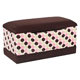 Deluxe Toy Box - Chocolate with Polka Dots by