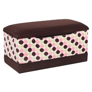 Deluxe Toy Box - Chocolate with Polka Dots