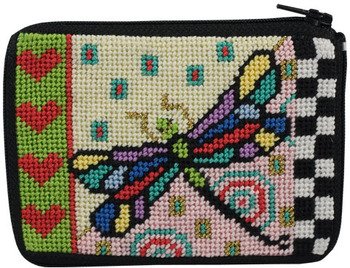 Coin Purse - Dragonfly - Needlepoint Kit