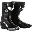AXO Primato II Men's Street Motorcycle Boots w/ Free B&F Heart Sticker Bundle - Black