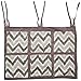 Bacati MixNMatch Zigzag Wall/Crib Storage Organizer, Grey