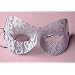 Vef�hrerische venezianische Netz-Maske (wei�)