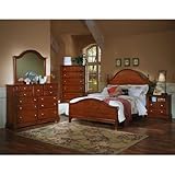 Cottage Cherry Panel Bedroom Set (California King) by Vaughan-Bassett