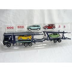 AUTOTRANSPORTER AUTO TRANSPORTER ABSCHLEPPER BMW X5 LAND ROVER FREELANDER PORSCHE 993 911 PEUGEOT 206 1/72 CARARAMA MODELLAUTO MODEL AUTO