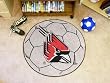 Ball State Univ Soccer Ball 29" Round Floor Mat (Rug) - Ball State Cardinals NCAA College Athletics
