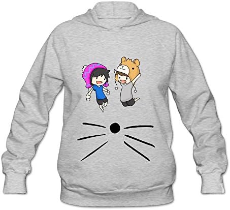 MJMY Women's Dan And Phil Cat Whiskers Sweatshirt M