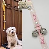 PoochieBells The Trusted Name in Dog Training Doorbells in Classic Diva Dog Pink and Silver Design