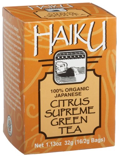 Haiku Citrus Supreme Green Tea, 16-Count Teabags (Pack of 6) by Citrus Green Teas