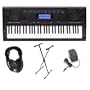 Casio CTK-5000 Premium Keyboard Pack with Power Supply, Keyboard Stand and Professional Closed Cup Stereo Headphones