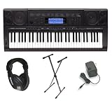 Casio CTK-5000 Premium Keyboard Pack with Power Supply, Keyboard Stand and Professional Closed Cup Stereo Headphones