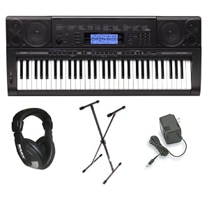 Casio CTK-5000 Premium Keyboard Pack with Power Supply, Keyboard Stand and Professional Closed Cup... by 