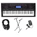 Casio CTK5000 Premium Pack with Power Supply, Keyboard Stand and Professional Closed Cup Stereo Headphones