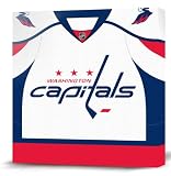 NHL Washington Capitals White Jersey Canvas Print (12 x 12)