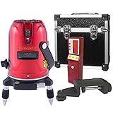 FUKUDA フクダ 5ライン レーザー墨出し器 EK-459P 受光器セット【アルミケース】