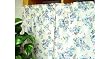 Pair of Vintage "Roses on the window" Cotton Curtain