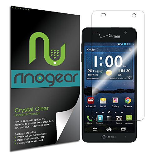 Kyocera Hydro Elite Screen Protector [Military-Grade] RinoGear® Premium HD Invisible Clear Shield w/ Lifetime Replacements