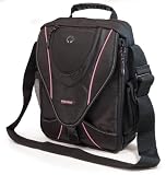 Moblie Edge, Mini Messenger Bag, fits up to 13.3- Inch laptops and 11- Inch widescreen netbooks, Black/Pink