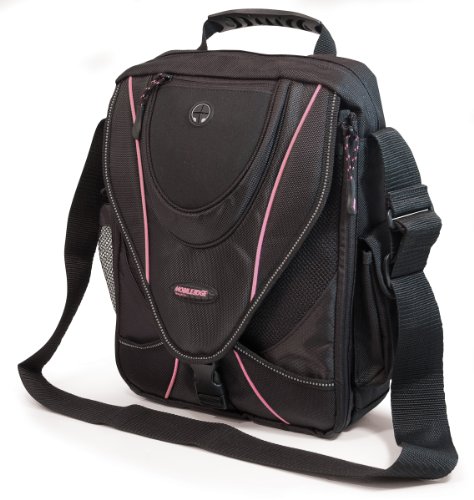 Moblie Edge, Mini Messenger Bag, fits up to 13.3- Inch laptops and 11- Inch widescreen netbooks, Black/Pink Moblie Edge, Mini Messenger Bag, fits up to 13.3- Inch laptops and 11- Inch widescreen netbooks, Black/Pink