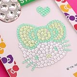 ≪東方神起：テーマソング/ハローキティ誕生35周年記念≫【Hello Kitty Colors】ハローキティー♪ビッグリボンジュエリーステッカー（グリーン）DC-10KT