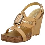 Apepazza Womens Mulan Embellished Footbed Wedge