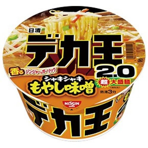 (お徳用ボックス) 日清 デカ王シャキシャキもやし味噌 201g×12食