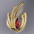 Swarovski Crystal Golden July Birthstone Brooches