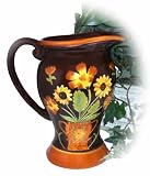 Tuscany Vineyard Wine Decor Brown Flower WATER/JUICE PITCHER