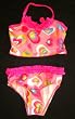 Girls 2 PC Ruffle Trim - Pink Multi Hearts