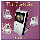 The Custodian; Three-Camera Pan and Tilt Monitor with 2.5 LCD and Free Rechargeable Power Pack Valued At $24.95