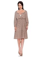 Caramelo Vestido Frunce (Topo)