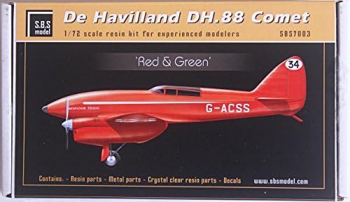SBS model 1/72 resin kit de Havilland Comet DH.88 French Air Force / RAF Royal Air Force