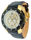 Discount Price Adee Kaye Men’s AK6003-MG-WHTBLK Swiss Quartz Chronograph