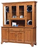 Amish USA Made 4-Door Americana Hutch Display - CVW-26-4720