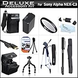 Deluxe Accessories Kit For Sony Alpha NEX-C3 NEX-7 NEX-5N Digital Camera In ....