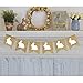 Rabbit Burlap Garland | Bunny Burlap Garland | Rustic Easter Decorations | White Rabbits Banner
