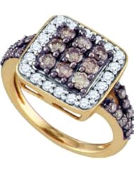 1.50ctw Brown Diamond Fashion Ring 10K Rose Gold