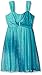 Emerald Sundae Girls' Aqua Ombre Glitter with Jewel Dress