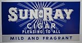 1930's Art Deco Sun Ray Vintage Cigar Antique Advertising Poster