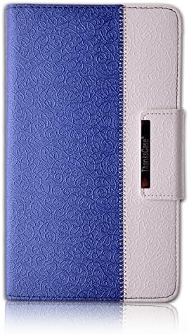 Thankscase Samsung Galaxy Tab S 8.4 Rotating Case with a Bonus Screen Protector, Cover with Hand Strap with Smart Cover Function,slim Lightweight Wallet Case for Samsung Galaxy Tab S 8.4 .(King's Blue)