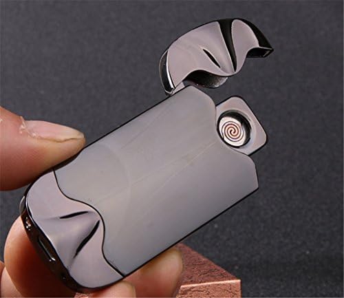 Electric Arc Lighter - Windproof Dual Arc Plasma Lighter - USB Rechargeable Dual Pulse Electronic Lighter - Flameless Plasma Beam Lighter