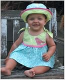 : Baby Lulu Patch Work Blue & Green Floral 2 Pc Set